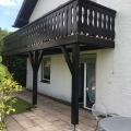 Balkon aus Holz