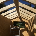 Massiver Dachstuhl aus Holz
