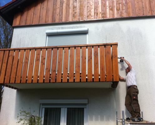 Außenschalung und Balkon Emmering