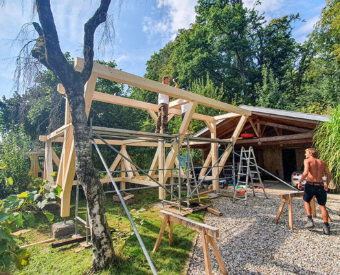 Entstehung Carport